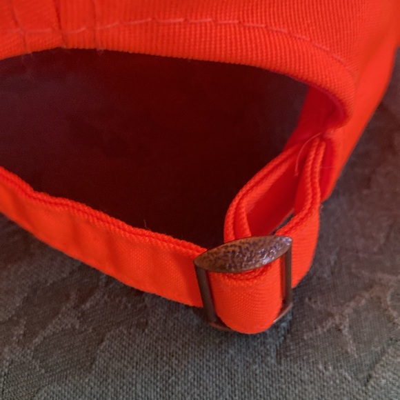 Hunters Ball Cap. Adjustable back Used. Orange - Picture 3 of 5